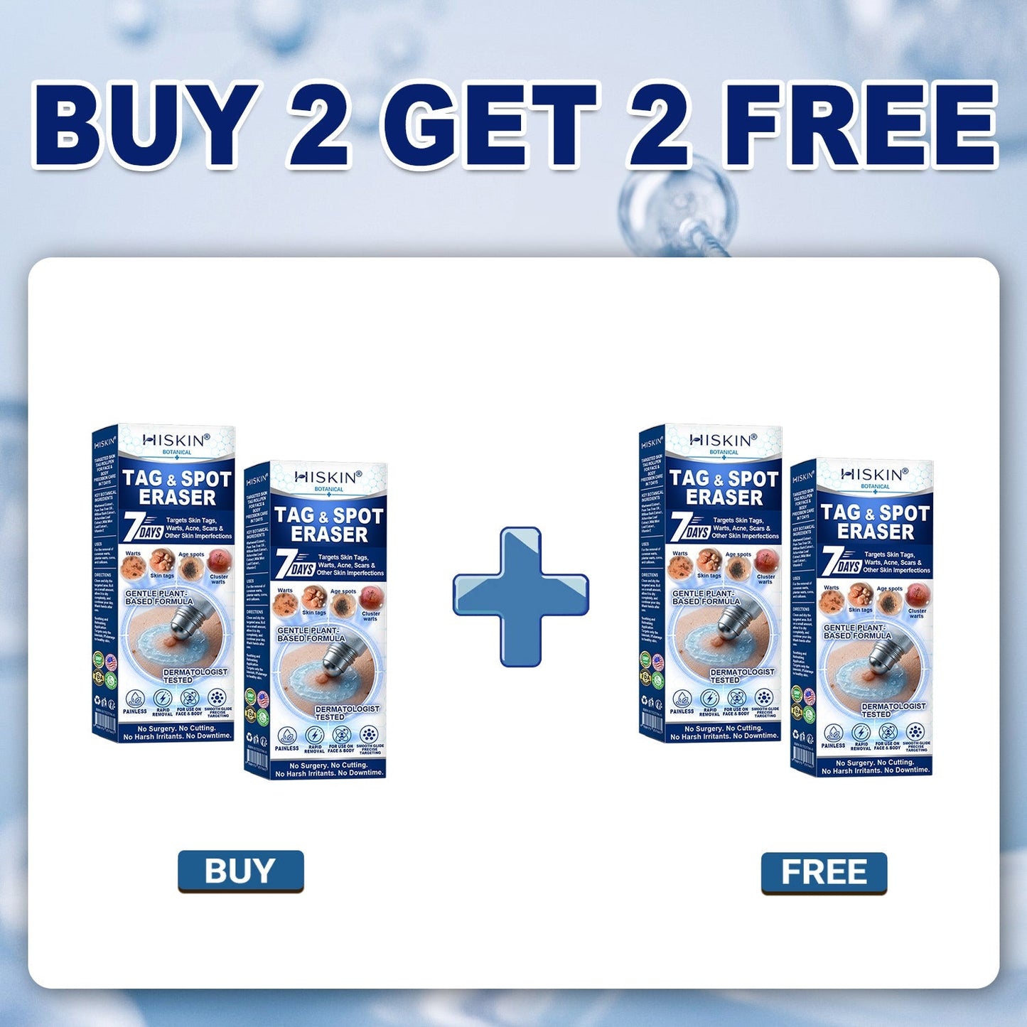 HISKIN®👩‍⚕️ 7-Tage-Hautmakel- & Hautanhängsel-Entferner Schmerzfreier Rollerball-Stift zur schonenden Entfernung von Hautanhängseln und Hautflecken – narbenfrei