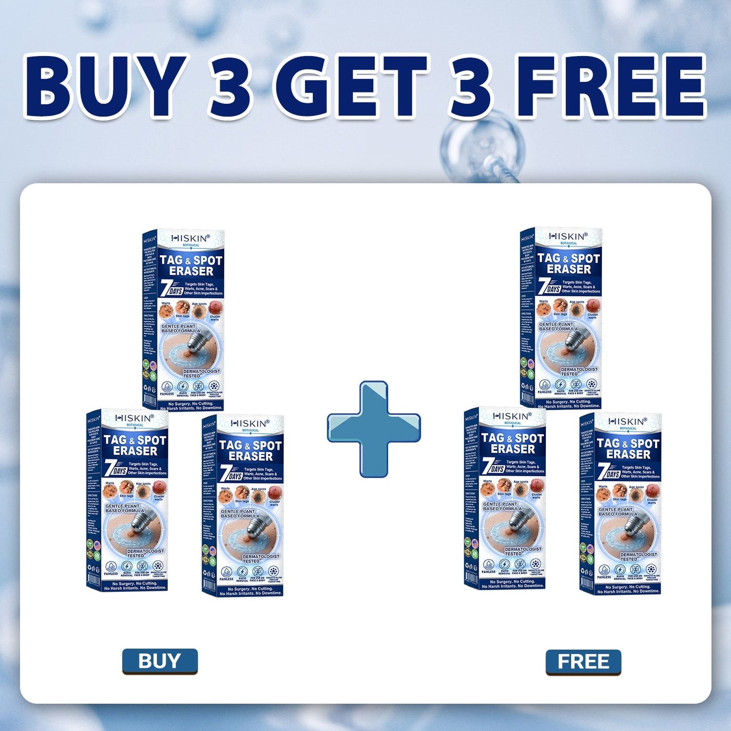 HISKIN®👩‍⚕️ 7-Tage-Hautmakel- & Hautanhängsel-Entferner Schmerzfreier Rollerball-Stift zur schonenden Entfernung von Hautanhängseln und Hautflecken – narbenfrei