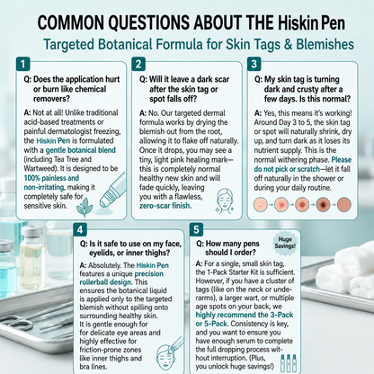 HISKIN®👩‍⚕️ 7-Tage-Hautmakel- & Hautanhängsel-Entferner Schmerzfreier Rollerball-Stift zur schonenden Entfernung von Hautanhängseln und Hautflecken – narbenfrei